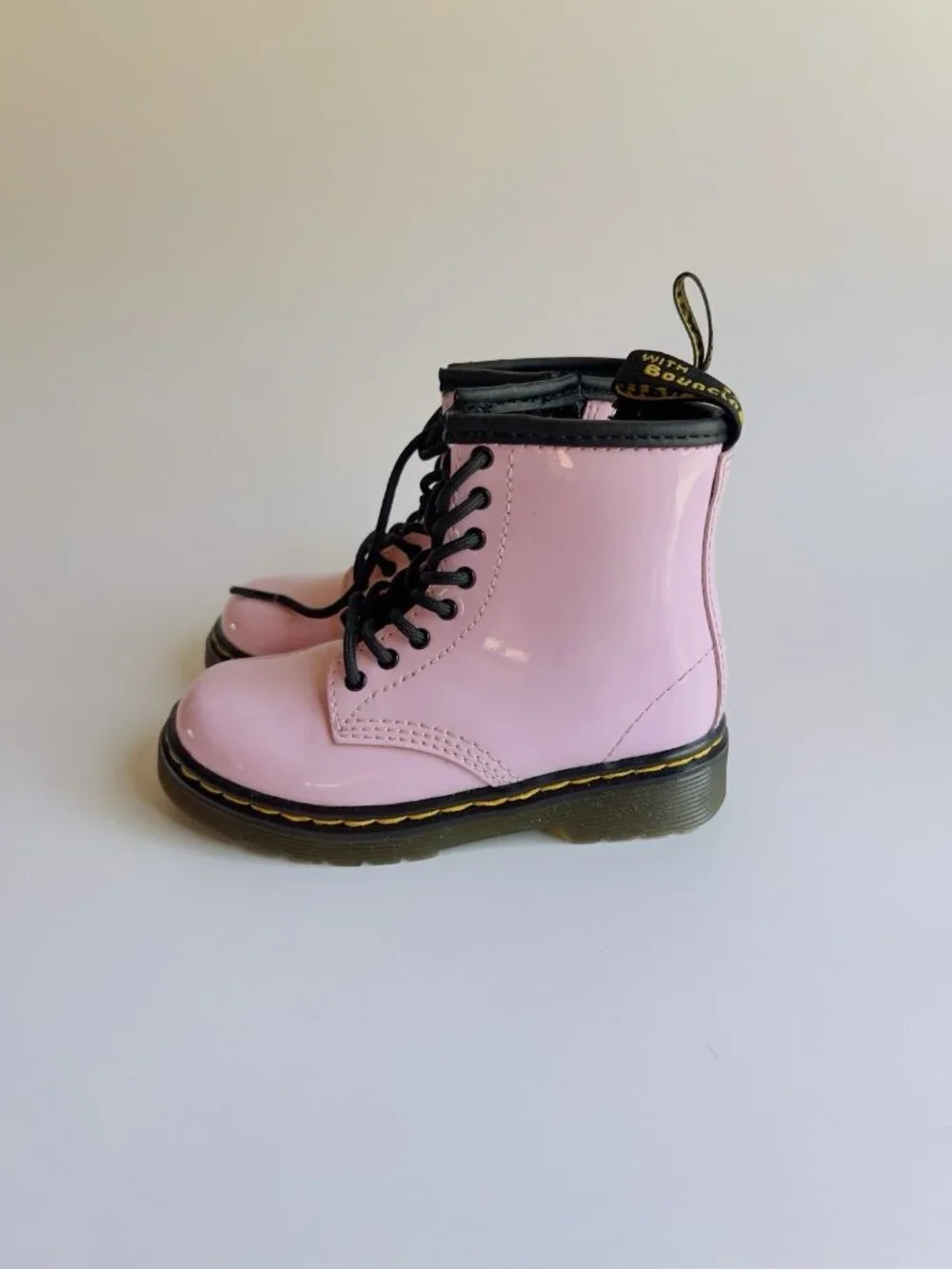 Dr. Martens 1460 Pink Patent Leather Toddler Boots Size 8